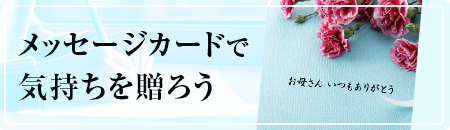 メッセージカードで気持ちを贈ろう